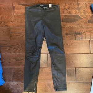 Chocolate : leather Leather Women pants / skinny